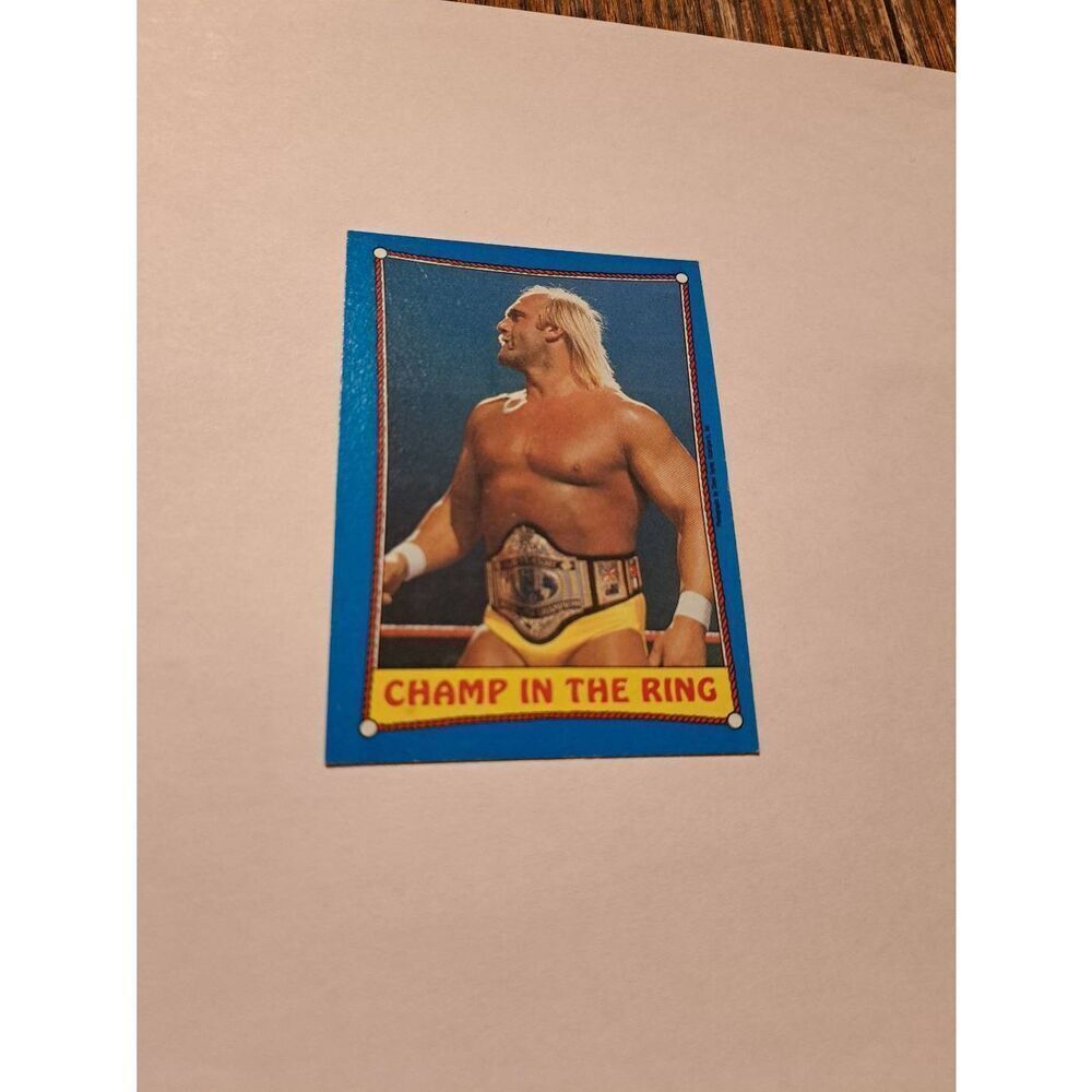 1987 Topps WWF Hulk Hogan #37 Champ in the Ring Wrestling Card Titan Sports